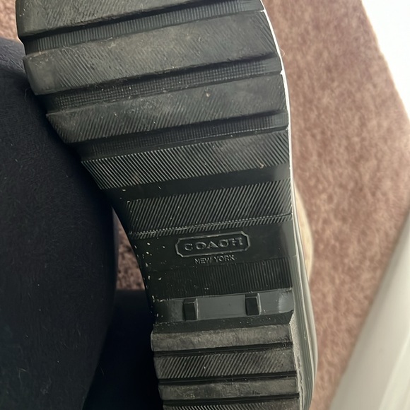 COACH rain boots, size 7 LOGO - Picture 3 of 5